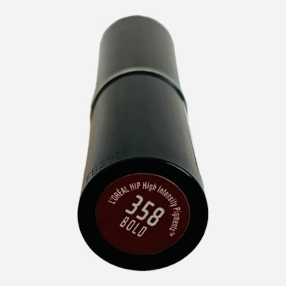 L’OREAL HiP High Intensity Pigments Lipstick Lip Rouge 358 Bold NIB - Picture 3 of 3